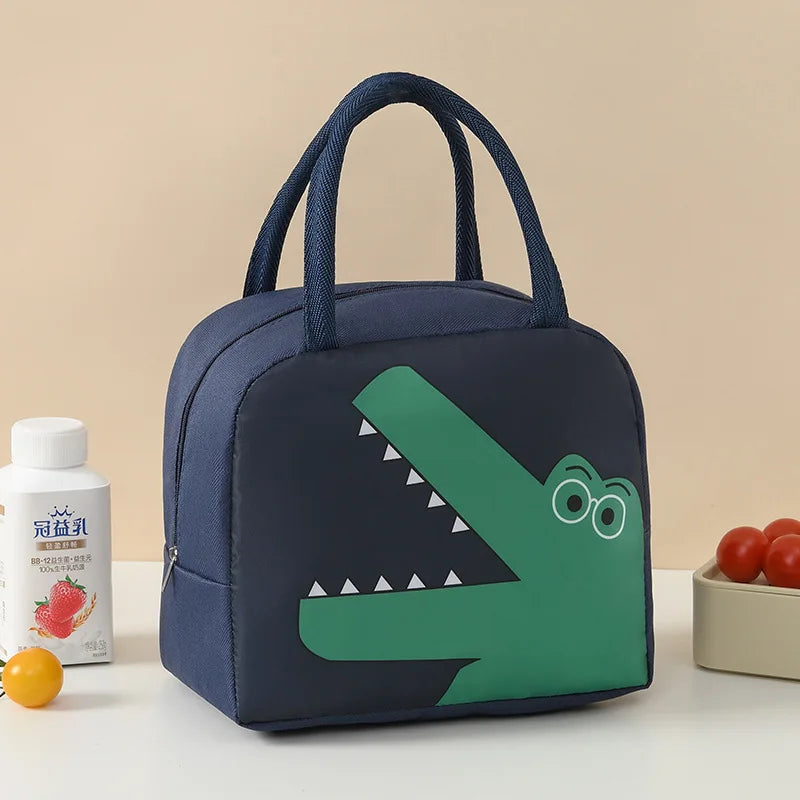 Cartoon Animals Kids Insulated Lunch Bag with Free Shipping - Smarsty