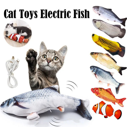 Electric Cat Toy Dancing Fish Interactive Plaything - Smarsty