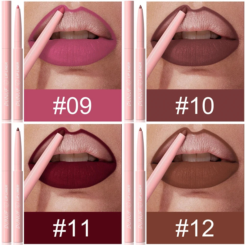 Matte Red Brown Lip Liner Pencil for Plump Lips - Smarsty