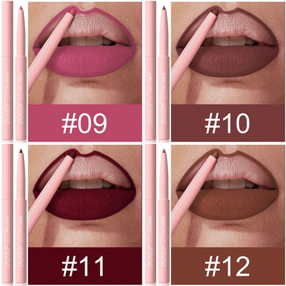 Matte Red Brown Lip Liner Pencil for Plump Lips - Smarsty