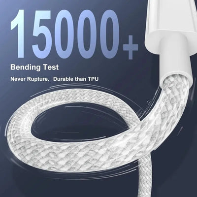 3PCS USB C Cable to USB C 100W Fast Charging Charger Cable Supports Fast Charging For iPhone 16 15 Samsung Xiaomi Huawei etc - Smarsty