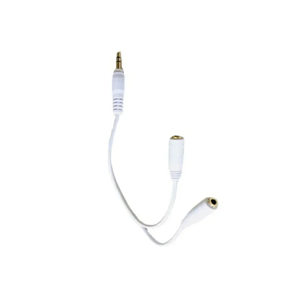 Dual Female Audio Cable Y Splitter For Headphones - Smarsty