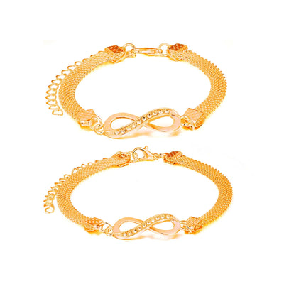 Couple Heart Bracelets Set Silver Matching Jewelry Gift - Smarsty
