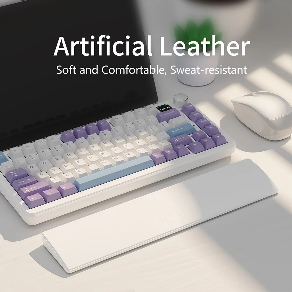 81 Keys Gaming Keyboard Wrist Rest Pad Ergonometric Soft Memory Foam Hand Support Anti-Slip Stable Base for Work Studying Gaming