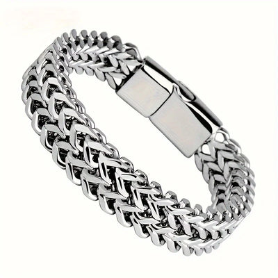Stainless Steel Magnetic Buckle Bracelet for Unisex - Smarsty