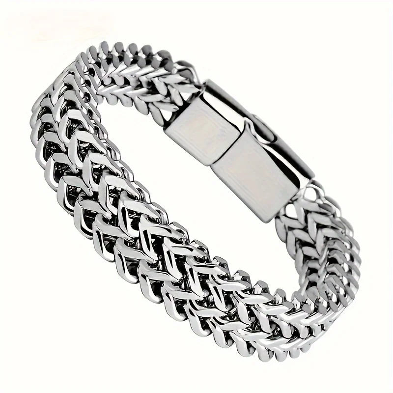 Stainless Steel Magnetic Buckle Bracelet for Unisex - Smarsty