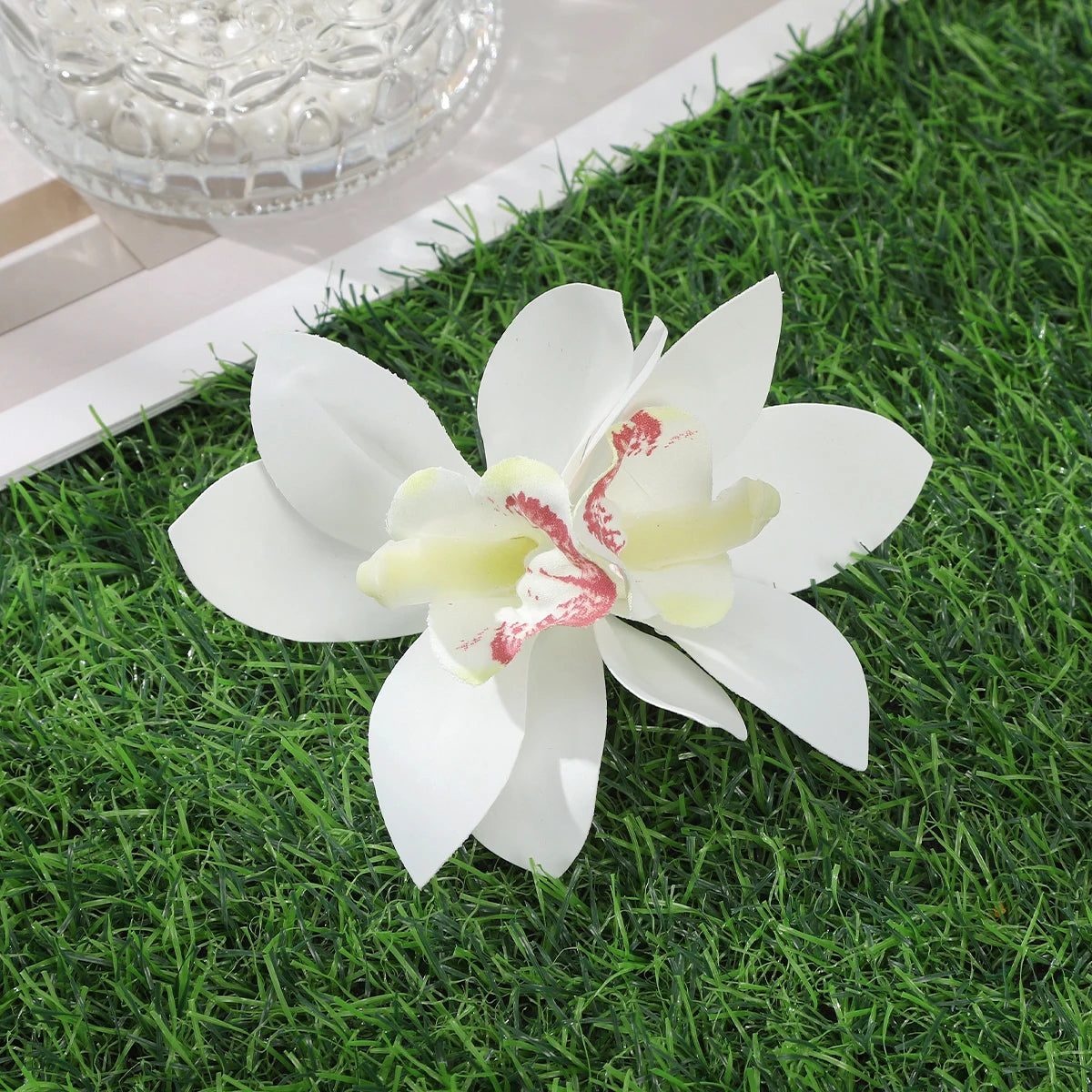 Bohemian Orchid Flower Hair Clips for Weddings - Smarsty
