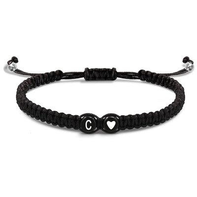 Handmade Adjustable Heart Initial Bracelets for Friendship - Smarsty