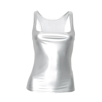 Solid Tank Top Women Edgy Clothes Y2k Accessories Sleeveless Ropa De Mujer Square Collar Camison Verano Korean Fashion Clothing - Smarsty