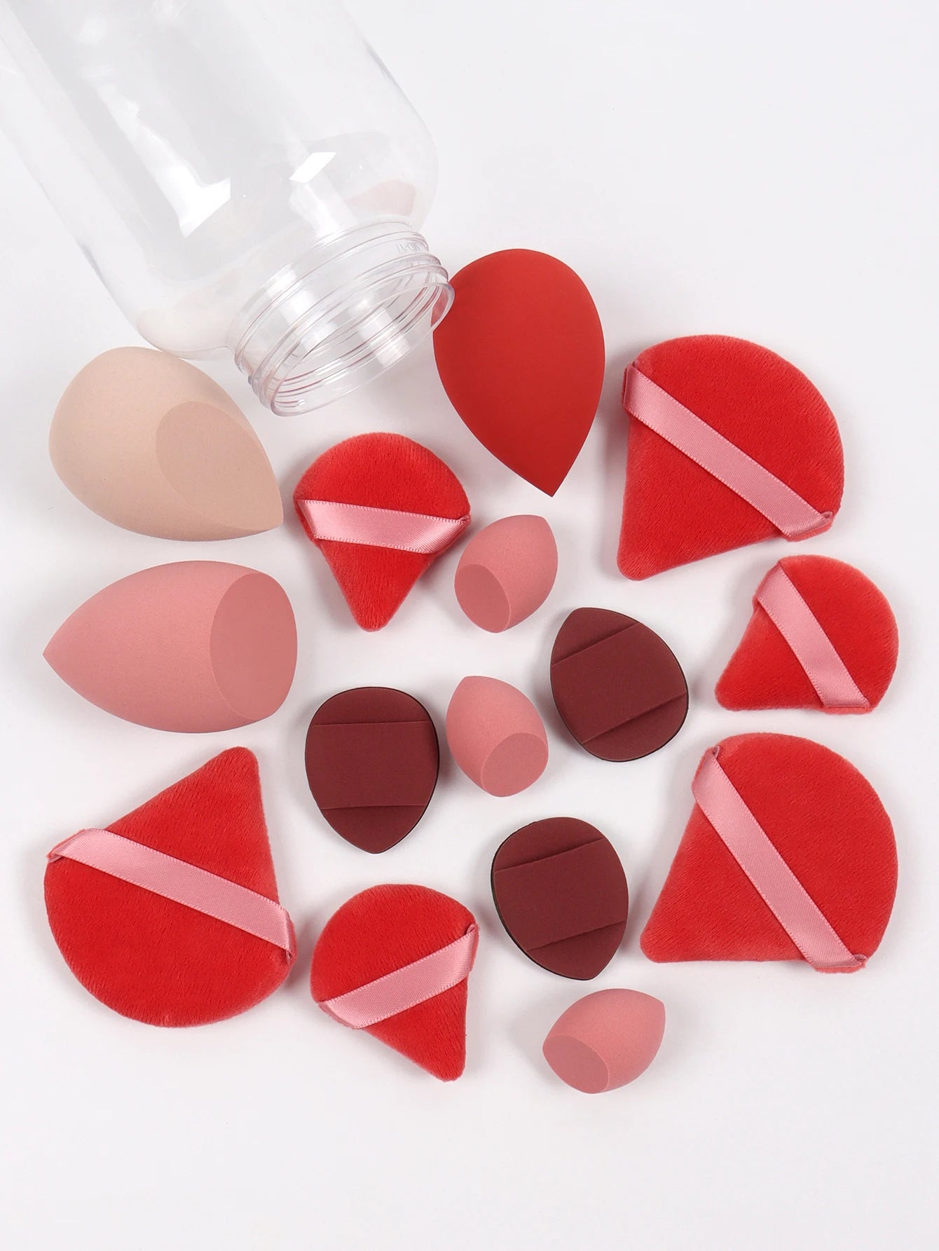 Spring Cosmetic Puff Set with Mini Makeup Eggs and Cushions - Smarsty