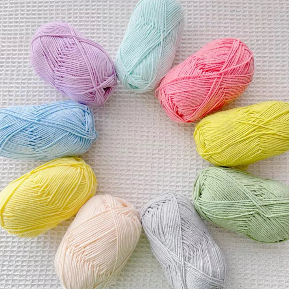 Soft Milk Cotton Yarn for Hand Knitting Projects - Smarsty