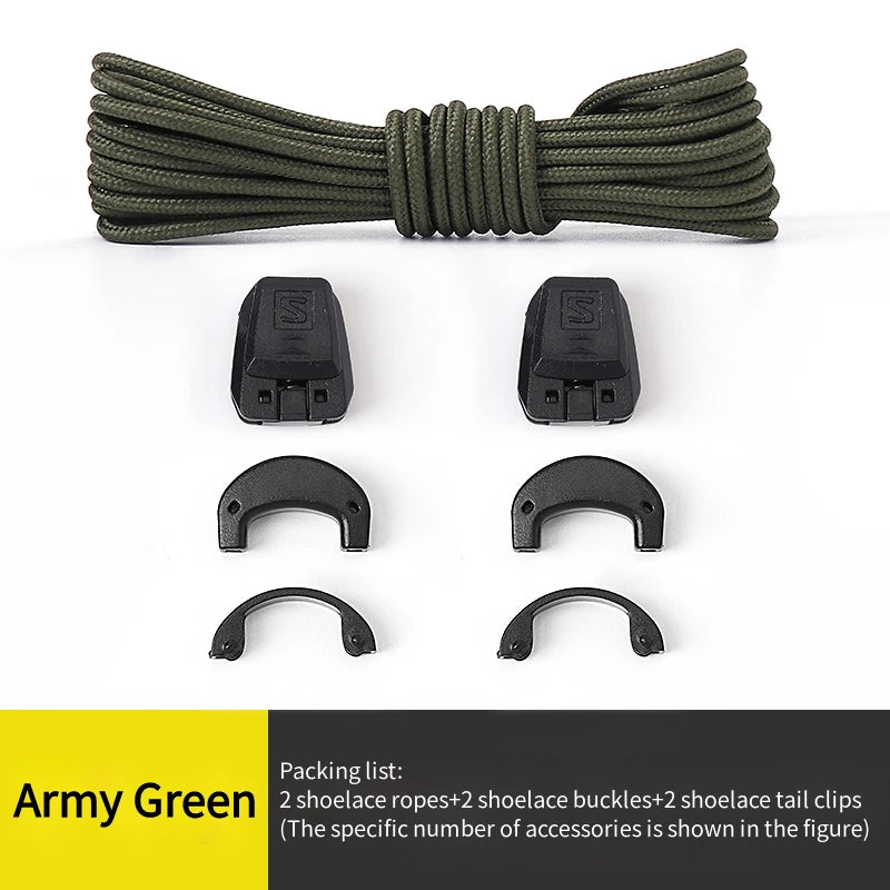 No tie Shoelaces Round Tennis Shoe laces Without ties Adult Kids Fashion Outdoor Running Sneakers Laces Shoes Accesories - Smarsty