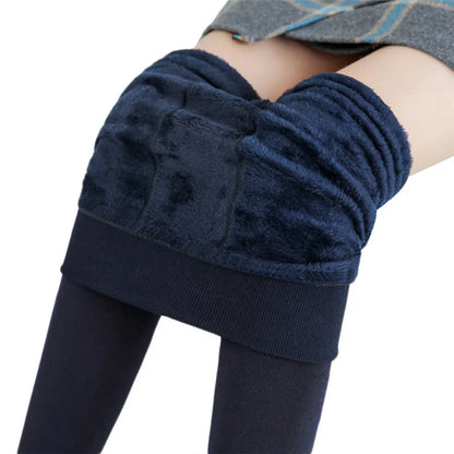 Winter Leggings For Women Warm Leggins Solid Color Velvet Leggins High Waist Leggings Stretchy Leggings dropshipping - Smarsty