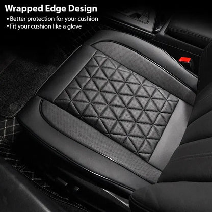 PU Leather Front Car Seat Cover Memory Foam Cushion - Smarsty