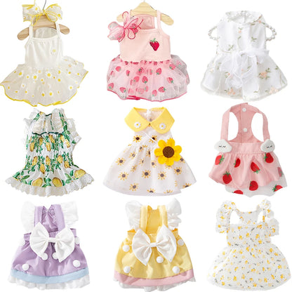 Luxury Strawberry Dog Dress for Spring and Summer - Smarsty