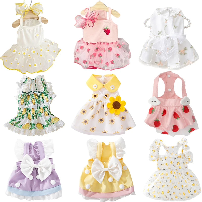 Luxury Strawberry Dog Dress for Spring and Summer - Smarsty
