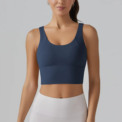 Yoga Bra Underwear Women Summer Shockproof Bra Beautiful Back Sports Running External Wear Training Fitness Yoga Tank Top Bra - Smarsty
