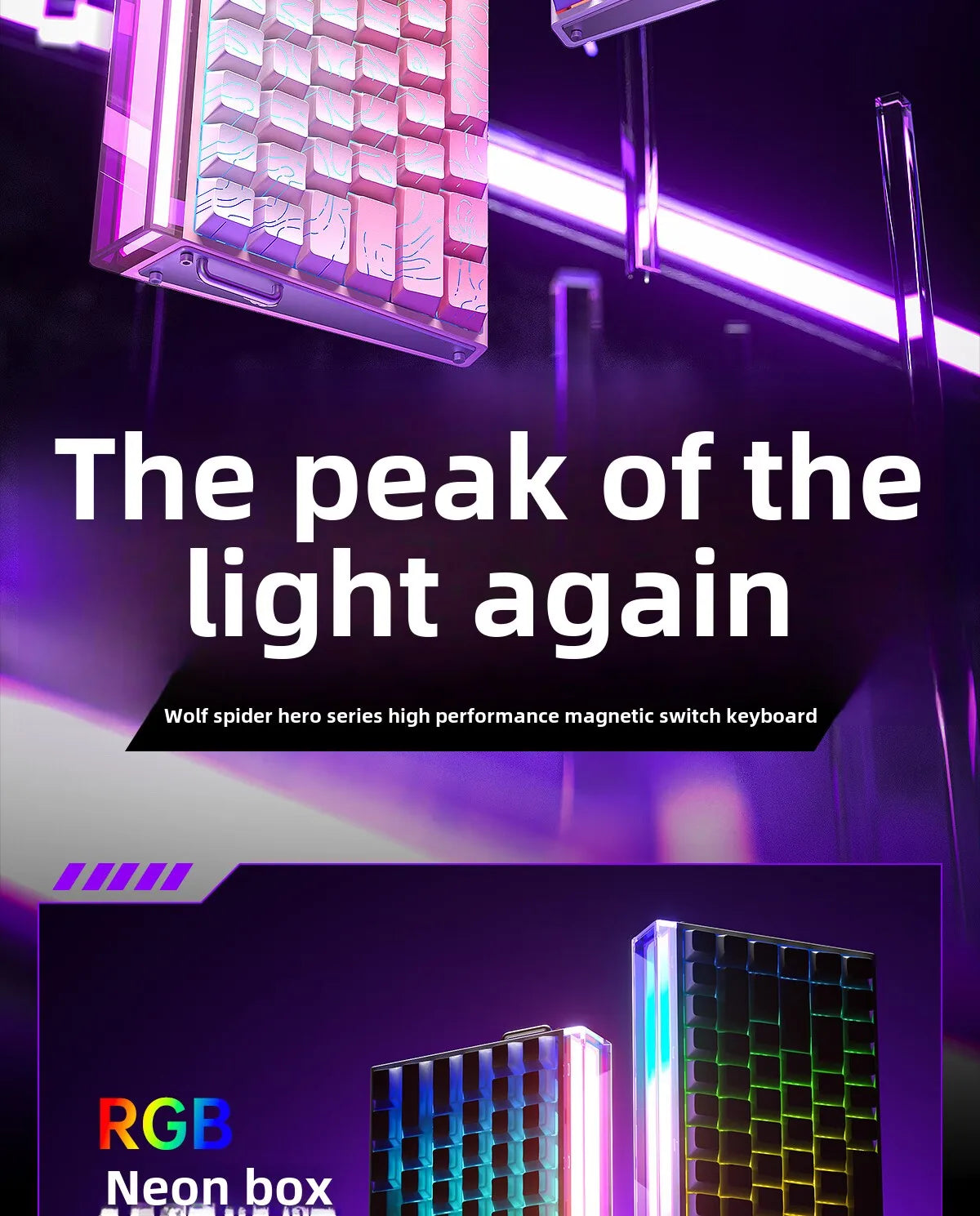 Mechanical Keyboard With Magnetic Switch RGB Gaming