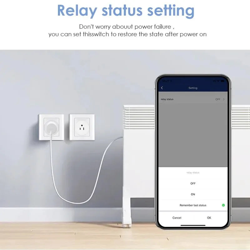 Tuya Smart Wifi Plug US Standard Wireless Outlet 10A Remote Control Smart Home Appliances Work With Alexa Google Home - Smarsty