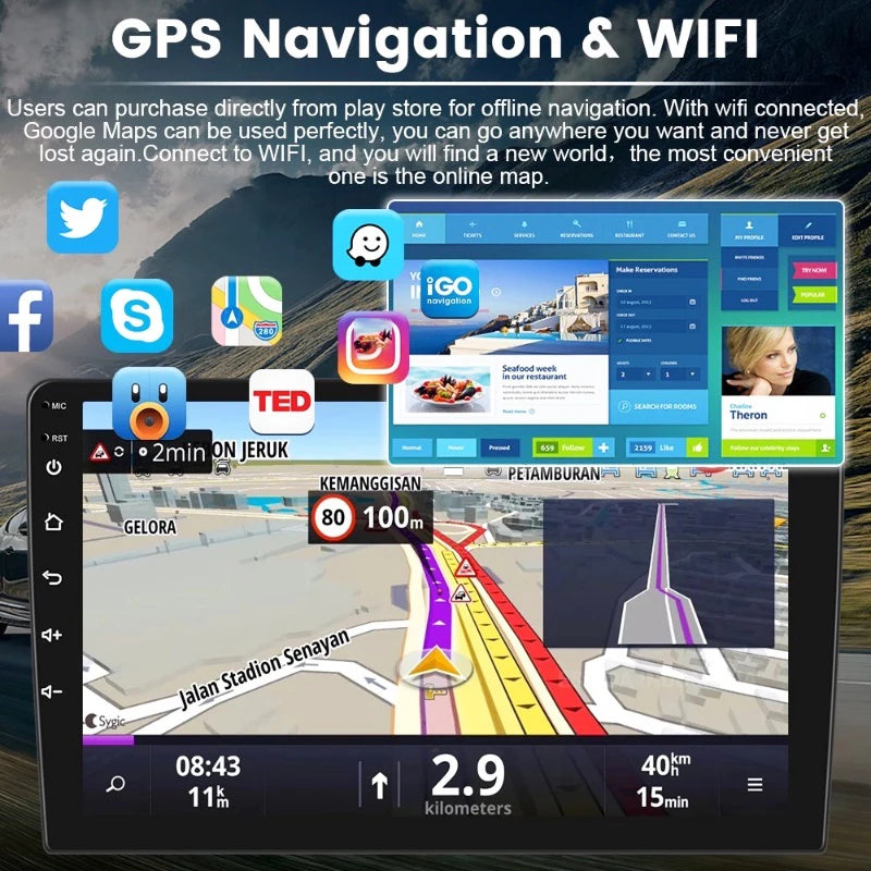 Universal Android 13 Car Stereo Seven Inch GPS Navigation - Smarsty