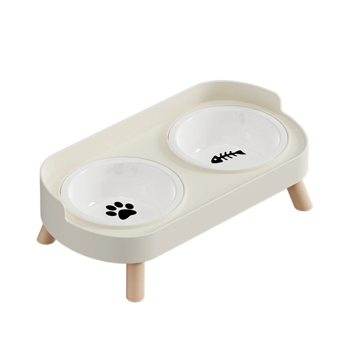 Colorful Double Bowl for Dogs and Cats with Large Capacity - Smarsty