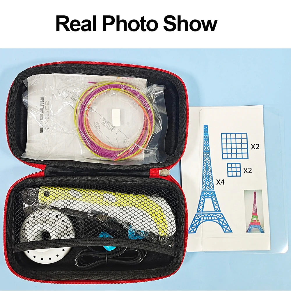3D Pen 3d Printing Pen Children DIY Drawing Pens PLA Filament Birthday Christmas Boys Girls Gift For Kids With Travel Case - Smarsty