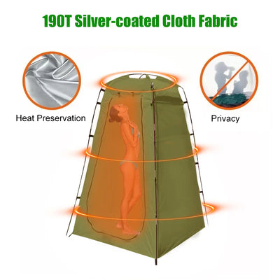 Westtune Portable Privacy Shower Tent Outdoor Waterproof Changing Room Shelter for Camping Hiking Beach Toilet Shower Bathroom by Smarsty