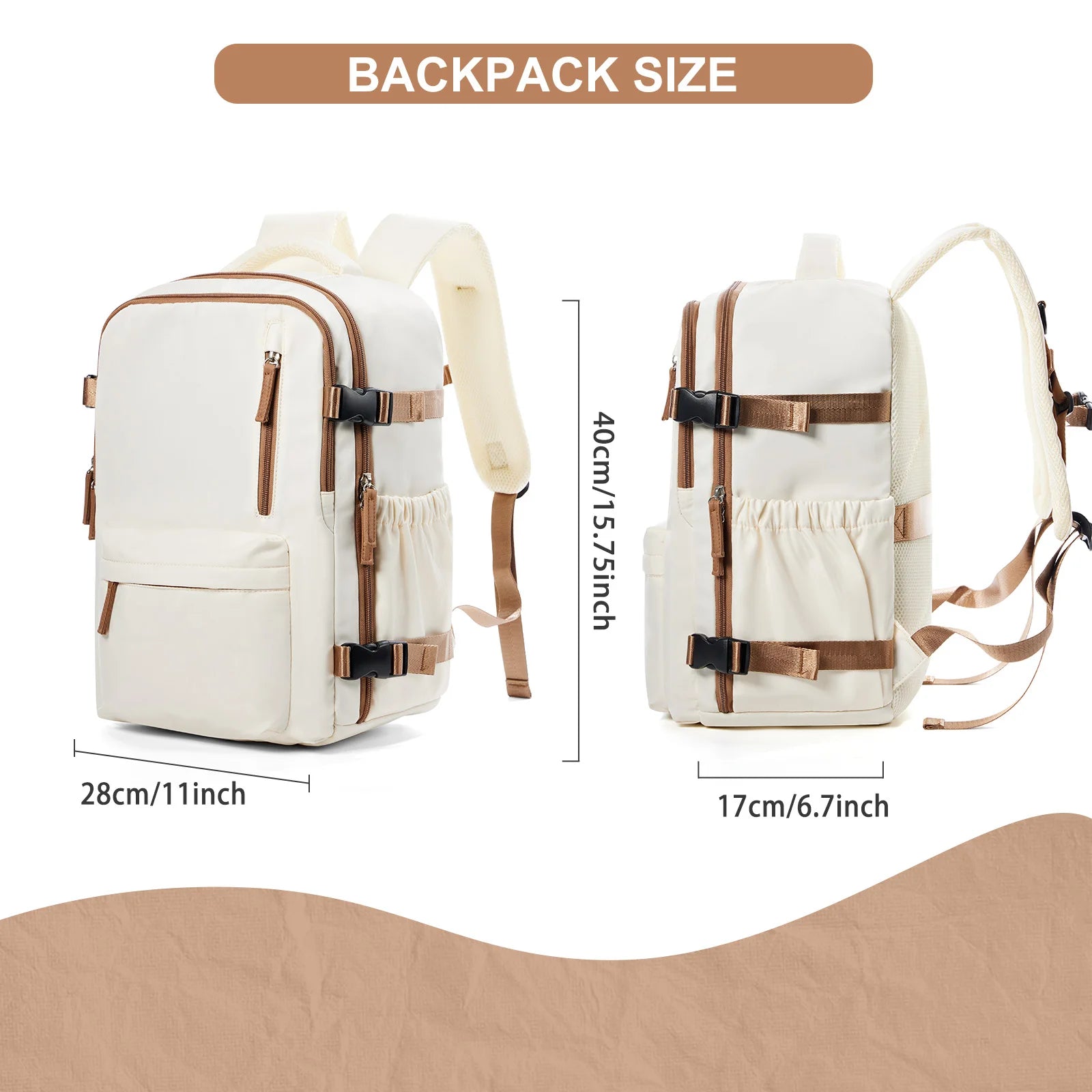 Cabin Airplane Travel Backpack 40x30x20, Hand Luggage Cabin Backpack Wizzair 40x30x20 Carry-Ons Men Women 15.6 inch Laptop Bags - Smarsty