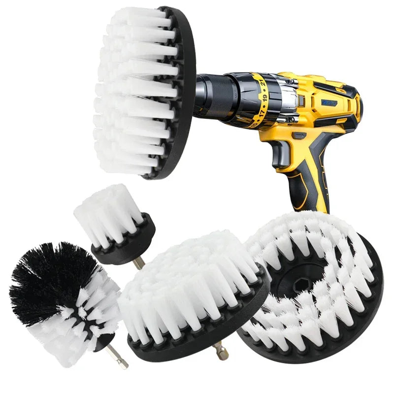 Multiple Size Drill Brush Attachment Set With Extender - Smarsty
