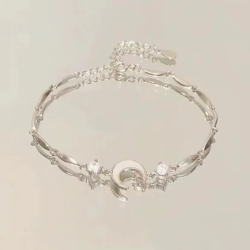 Women's Cherry Blossom Hand Jewelry with Pink Zircon - Smarsty