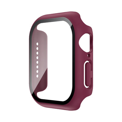 Tempered Glass+Case For Apple Watch 38mm 40mm 41mm 42mm 44mm 45mm 46mm Screen Protector Protective Cover iWatch 10 8 7 9 6 SE 5 - Smarsty