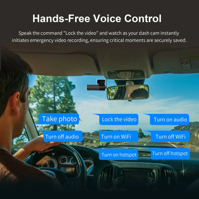 2K Car Dash Cam With Night Vision And Wireless WiFi - Smarsty