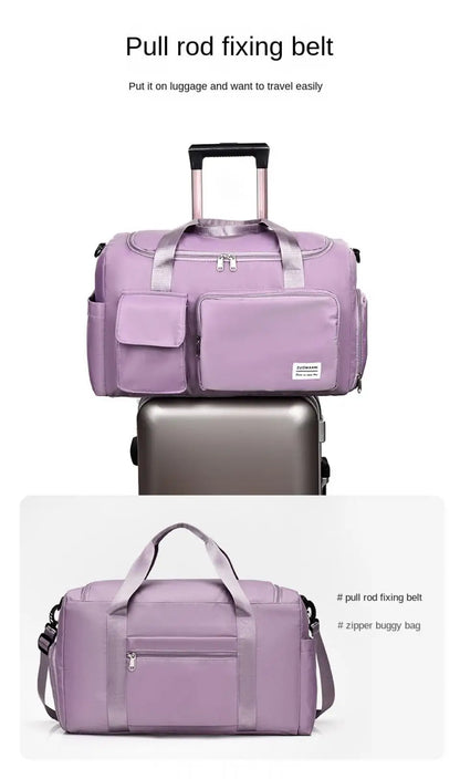 Unixinu Carry On Weekender Duffle Bag With Shoe Compartment - Smarsty