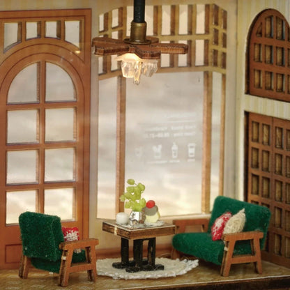 Wooden Miniature Doll House 3D Puzzle Assembly Building Model Kit Small Room Toys Home With Furniture Lighting Wooden Craft Gift