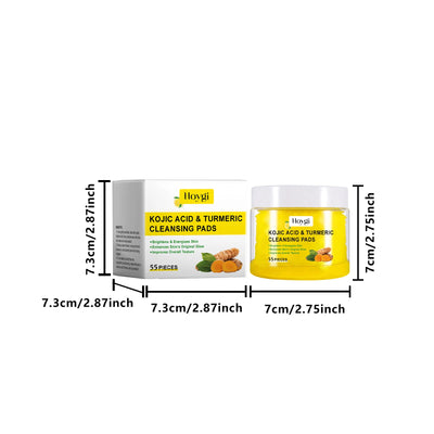 Turmeric Kojic Acid Cleansing Pads for Radiant Skin - Smarsty