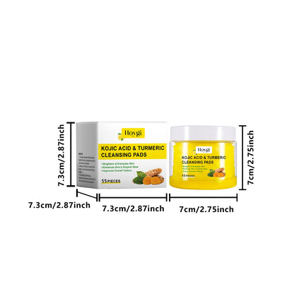 Turmeric Kojic Acid Cleansing Pads for Radiant Skin - Smarsty