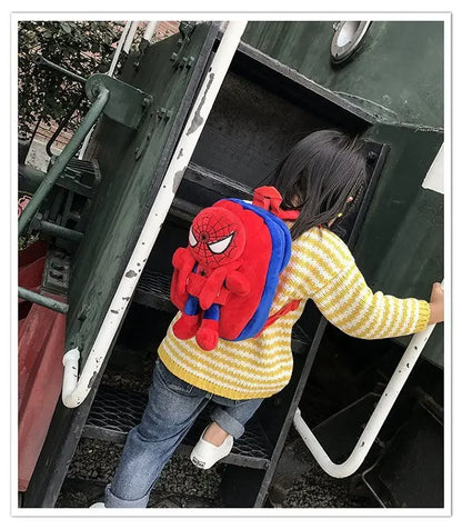 Cartoon cartoon fashion character backpack children casual plush backpack cute kindergarten boy and girl schoolbag gift - Smarsty