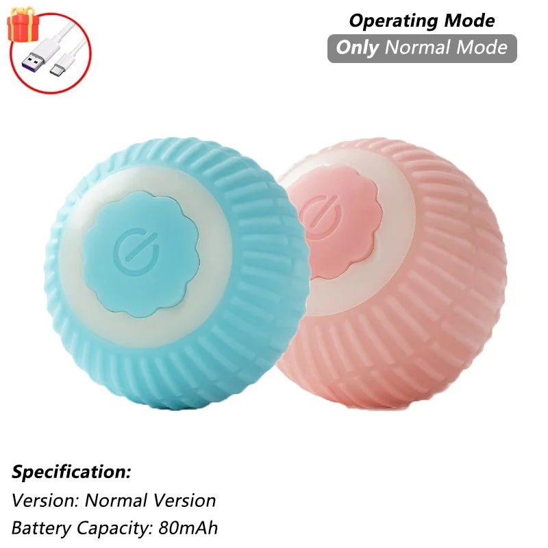 Automatic Rolling Cat Ball Toy with Rechargeable Faux Tail - Smarsty