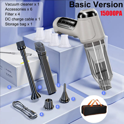 Wireless Handheld Car Vacuum Strong 95000PA Suction - Smarsty