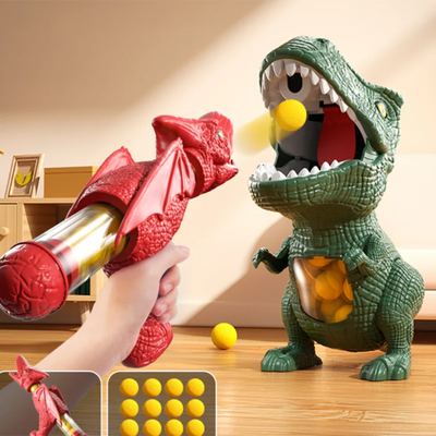 Dinosaur Shooting Tyrannosaurus Rex Ball Soft Bullet Gun Parent Child Interactive Puzzle Toy for Children - Smarsty