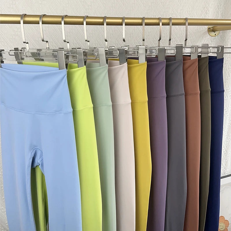 Hot Sale Fitness Female Leggings Running Pants Naked feeling Leggings High Waist Push Up Sport Women Fitness Running Yoga Pants - Smarsty