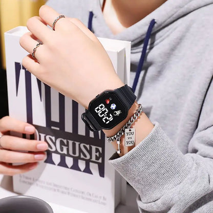 Kids Waterproof Sport Digital Watch with Silicone Strap - Smarsty
