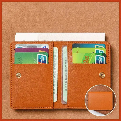Classic Designer PU Leather Small Wallet for Men Short Simple Women's Purse Fashion Ultra Thin Credit Card Bag Coin Purse