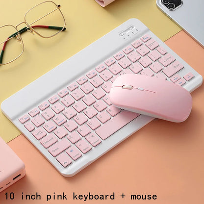 Bluetooth Keyboard 10 Inch For iPad Rechargeable Universal