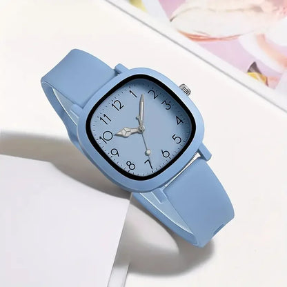 Silicone Band Women Quartz Watch with Arabic Dial - Smarsty