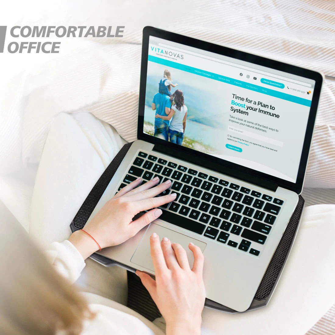 Laptop Cooling Pad 12 17 Inch With Five Quiet Fans