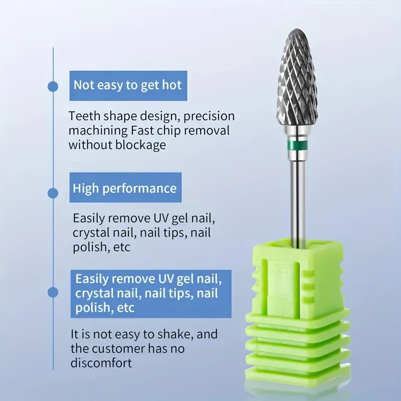 Tungsten Carbide Nail Drill Bits for Effective Gel Polish Removal - Smarsty