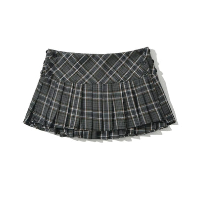 Summer Mini skirts for woman vintage korean fashion plaid skirts for women y2k skirts pleated red plaid skirts preppy style - Smarsty