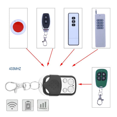 Universal Garage Door Opener Remote Control Easy Access 4 Channel - Smarsty