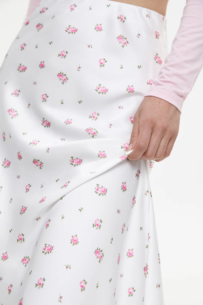 Tossy Summer Printed Fashion Long Skirt For Women High Waist Contrast Patchwork Slim Elegant Party Looks Ladies Y2k Maxi Skirt - Smarsty